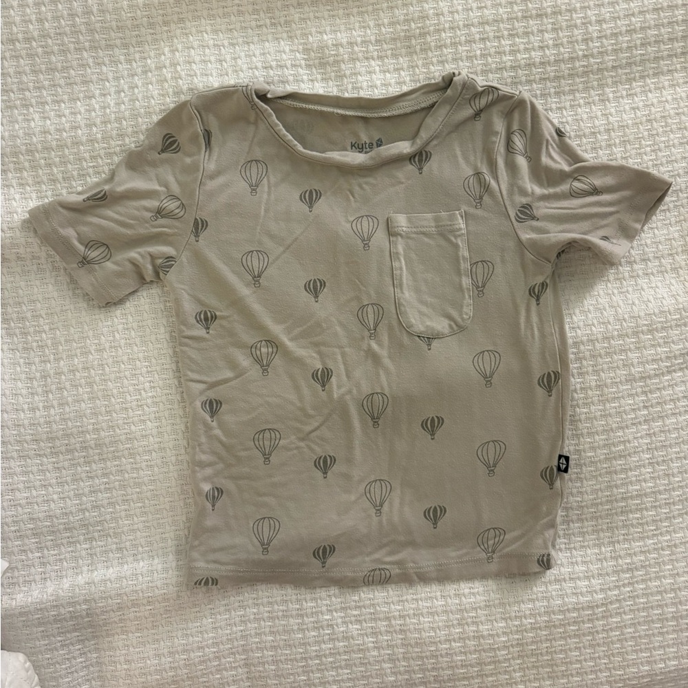 Kyte BABY Gray Short Sleeve Tee Classic Knit